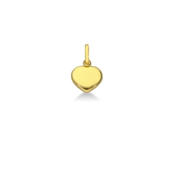 Colgante corazón en Oro Amarillo 18k 0,70 cm