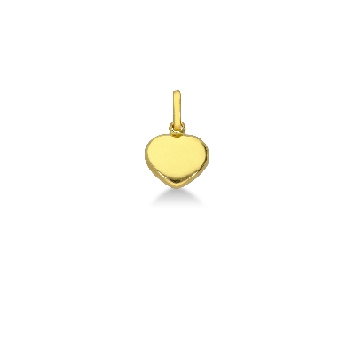 Colgante corazón en Oro Amarillo 18k 0,70 cm