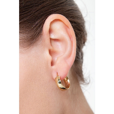 Aros en oro amarillo 18k 1,5 cm