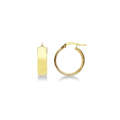 Aros en oro amarillo 18k 1,5 cm