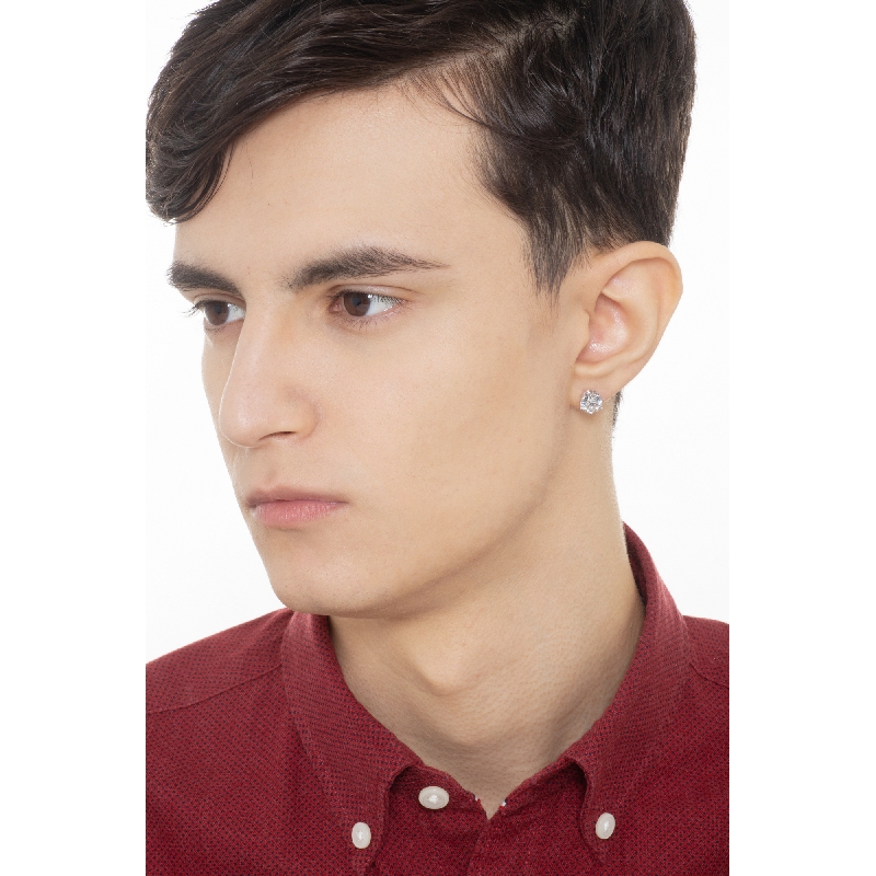 Piercing oreja oro blanco 18k con circonita Piercing oreja oro blanco 18k con circonita