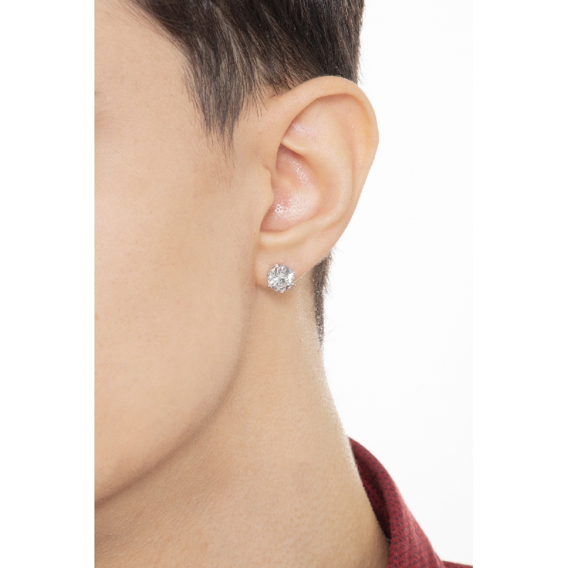 Piercing oreja oro blanco 18k con circonita Piercing oreja oro blanco 18k con circonita