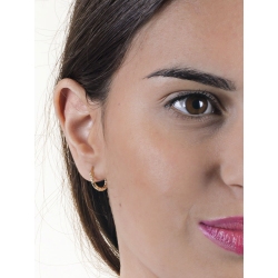 Aros en oro amarillo de 18 quilates mujer 2