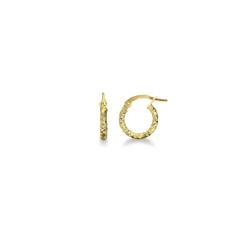 Aros en oro amarillo de 18 quilates mujer