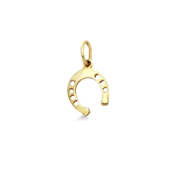 Colgante herradura en oro amarillo de 18 quilates