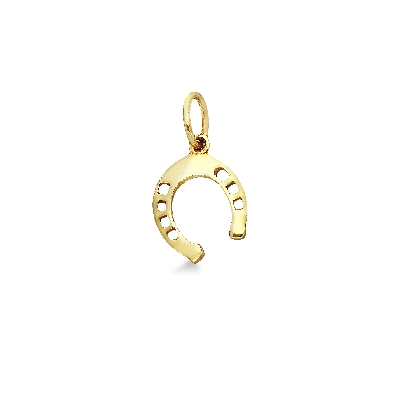 Colgante herradura en oro amarillo de 18 quilates